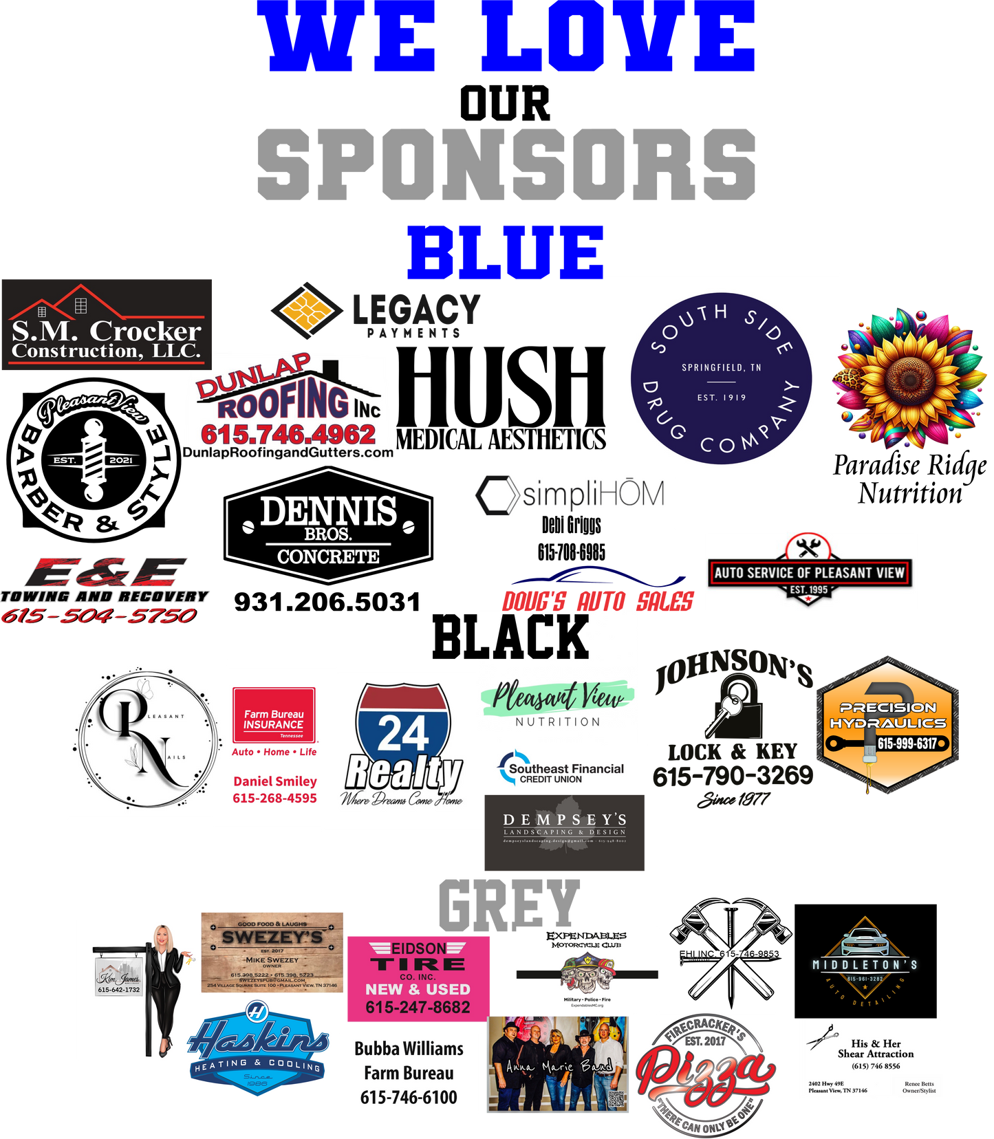 2025 Sponsor T shirt