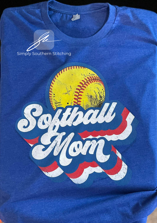 Softball Mom - Screen Print Transfer